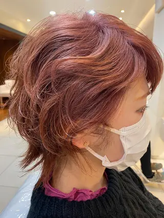 ショート カラー sea's所属・ヒラカホ/矢場町/ ブリーチ/似合わせのヘアスタイル