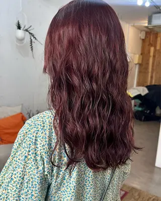 セミロング カラー 🪭risa 暖色/レイヤー🪭のヘアスタイル