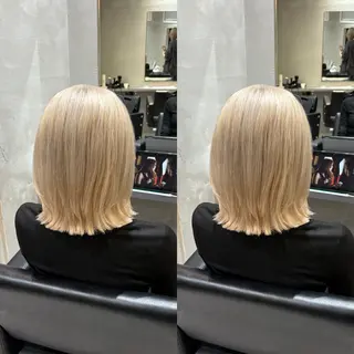 ミディアム カラー Minami. 🩵 再現性特化ヘアのヘアスタイル