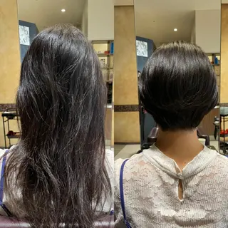 ショート モードケイズJR尼崎 トップサロンdのヘアスタイル