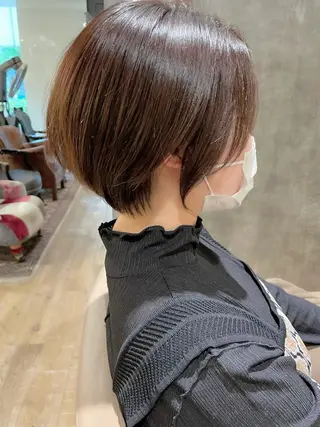 ショート ショート ボブ 梅田 木戸健人のヘアスタイル