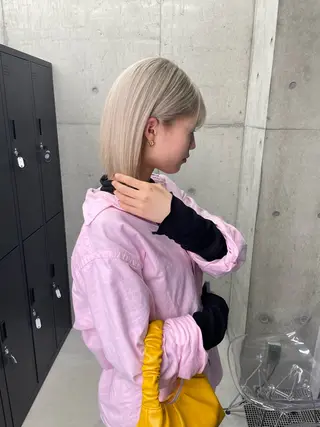 ショート LINOET名古屋所属・ダブルカラー🩶上村 純妃🩶名駅徒歩5分のヘアスタイル