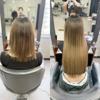 ミディアム 💎エクステ専門店 BIZE梅田🇰🇷のヘアスタイル