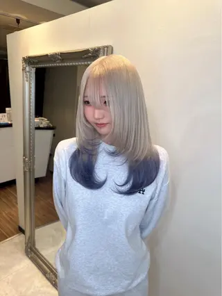 セミロング ANKH CROSS 🩵Himeka🩵のヘアスタイル