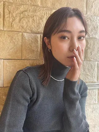 ミディアム カラー ショート/ボブ オオタダイスケのヘアスタイル