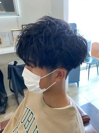 パーマ メンズ 松原 麗玖人のヘアスタイル