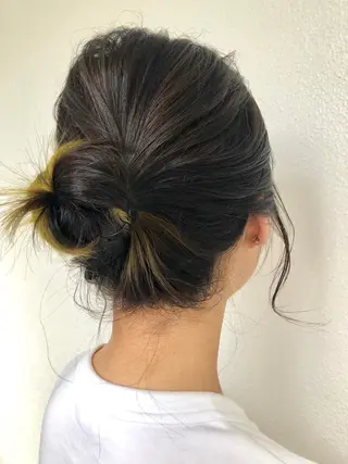 ミディアム カラー ヘアアレンジ chelsea所属・神山 ゆきのヘアスタイル