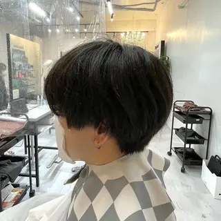 ショート 髪質改善× ハイライト溝江のヘアスタイル