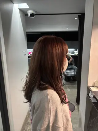 ミディアム カラー ブリーチモデル募集 古内柊のヘアスタイル