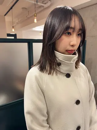 ミディアム 暖色/パーマ 🌼クニトウメイのヘアスタイル