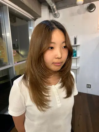 セミロング fifth所属・きたみ すずのヘアスタイル