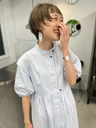 ショート オカモト ミユウのヘアスタイル