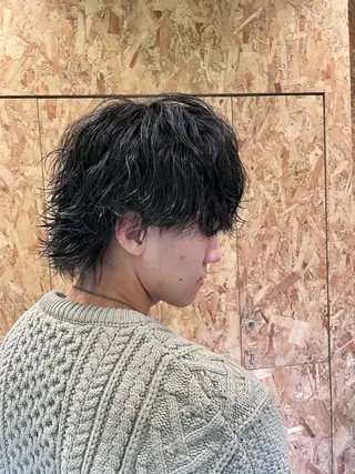 ショート パーマ メンズ 平野 拓海のヘアスタイル