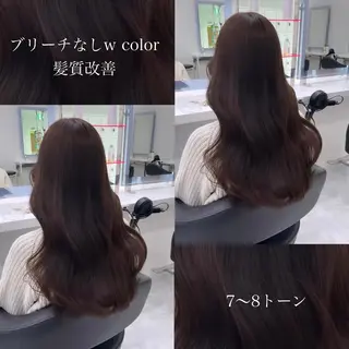セミロング カラー ヘアアレンジ Ella所属・nana【艶髪】/ レイヤー/縮毛矯正のヘアスタイル