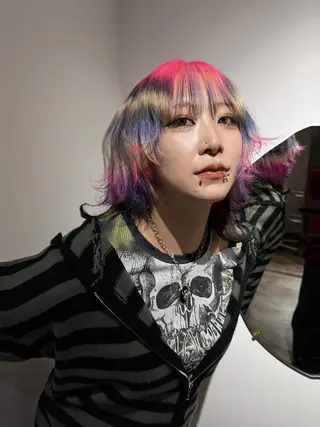 ミディアム カラー three所属・TOTA 唯一無二カラーのヘアスタイル