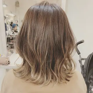 ミディアム n1/4個室サロン/ 白髪ぼかし/MAMIのヘアスタイル