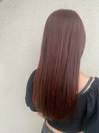 ロング カラー ブリーチカラーと、髪 質改善。HARUKAのヘアスタイル