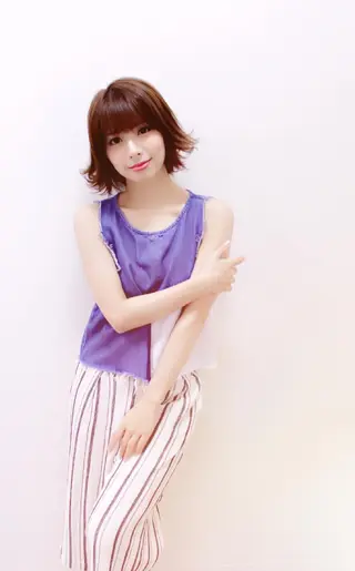 ショート カラー パーマ エイト ウメダのヘアスタイル