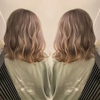 ミディアム カラー 🔥ハイトーンカラー ギャルNAOKI🔥のヘアスタイル