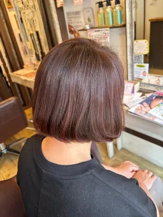 ショート カラー 星良SERA/笹塚 ショートボブ/モデルのヘアスタイル