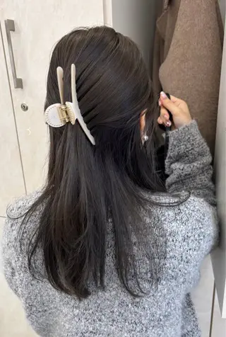 セミロング カラー 暖色/girlyヘア /yumeka🩰のヘアスタイル