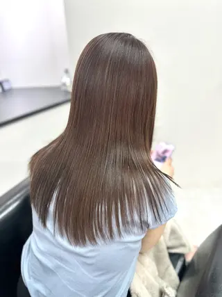 ロング 岡崎/レイヤーカット ／縮毛矯正/美髪のヘアスタイル