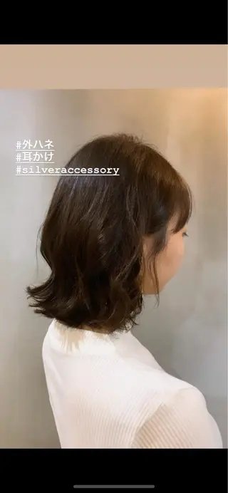 ミディアム カラー レイヤーカット/髪質 改善/矯正🤍吉田のヘアスタイル
