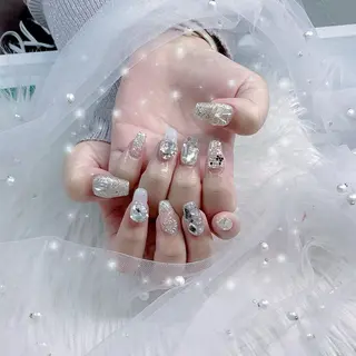 ネイル パーツ全部¥110 サロンミミのネイルデザイン