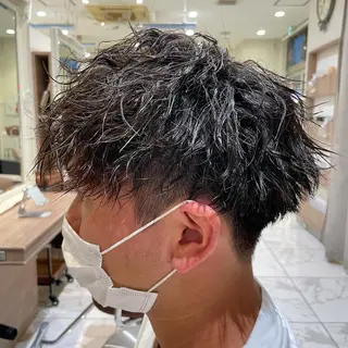 ショート パーマ メンズ 【メンズ縮毛矯正】 田中秀斗のヘアスタイル