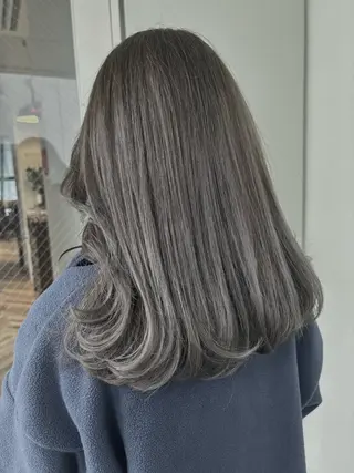 ミディアム カラー misa🫧ナチュラ ル縮毛矯正/髪質改善のヘアスタイル