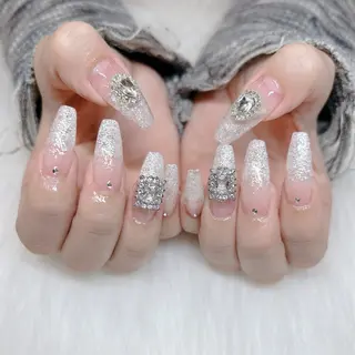 ロング HANA うるののネイルデザイン