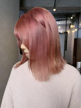 ミディアム カラー 透明感カラー/パーマ 🌀アオノのヘアスタイル