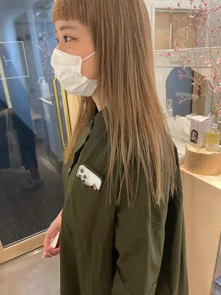 カラー 大迫 江梨のヘアスタイル