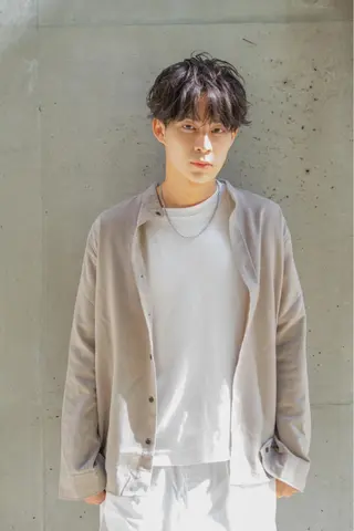 パーマ メンズ 淡路上新庄/髪質改善 .艶カラー/野口春貴のヘアスタイル