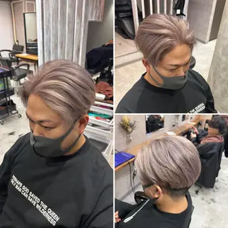 カラー R/🤎 パーマ＆ブリーチ🔥のヘアスタイル