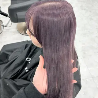 セミロング 淡色ラベンダー♡ ニーナ🎀🦙のヘアスタイル