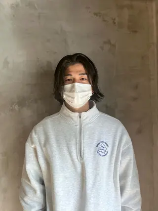 ミディアム カラー パーマ メンズ メンズパーマ /SUNAOのヘアスタイル