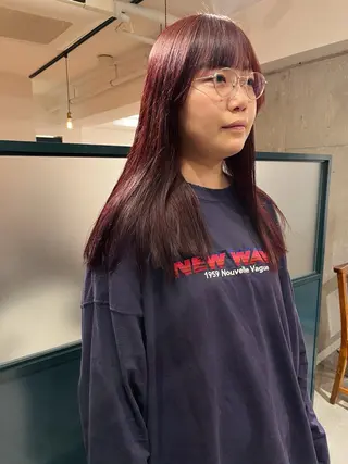 セミロング カラー 暖色/パーマ 🌼クニトウメイのヘアスタイル