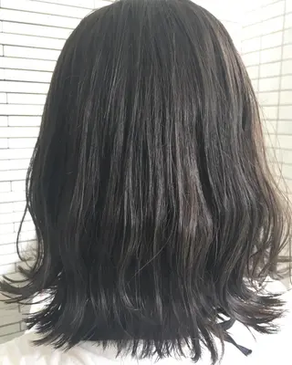ミディアム カラー 💎髪質改善💎 西森千夏のヘアスタイル