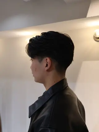 パーマ メンズ 心櫻/メンズパーマ/ ニュアンス/フェザーのヘアスタイル