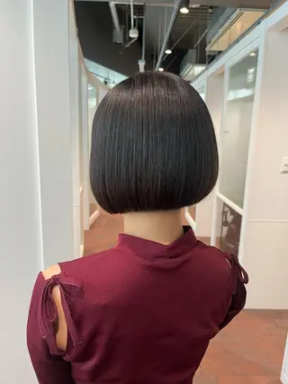 ショート ショート／ミニボブ マンツーマン/マユコのヘアスタイル