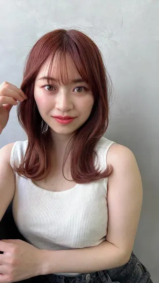 ミディアム カラー LA KING GINZA TOKYO所属・🧡ショートの達人 🧡SHOのヘアスタイル