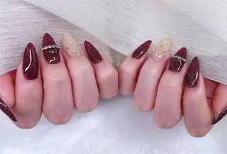 ネイル 長さだし/持込/ ins風ネイル/Umのネイルデザイン