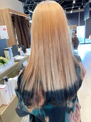 ロング カラー 髪質改善/ブリーチ 田代 龍我のヘアスタイル