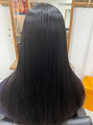 ロング 🐬脱白髪染めカラー 清水大世🐬のヘアスタイル