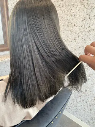 ミディアム カラー ヘアアレンジ lani 天神大名/ブリーチのヘアスタイル