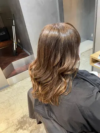 セミロング 上村 颯のヘアスタイル