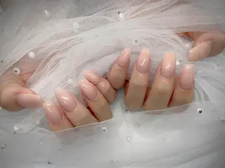 ネイル I-nailロング /ワンホン/キラキラのネイルデザイン