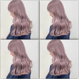 ロング カラー ダブルカラー 韓国ヘアKYONのヘアスタイル