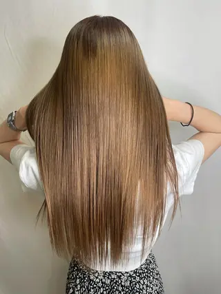 ロング パーマ 髪質改善/縮毛矯正 /ブリーチ矯正/岡部のヘアスタイル